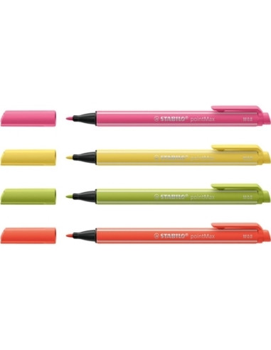 Cienkopis pointMax Stabilo pastel 0,8 M 4szt.